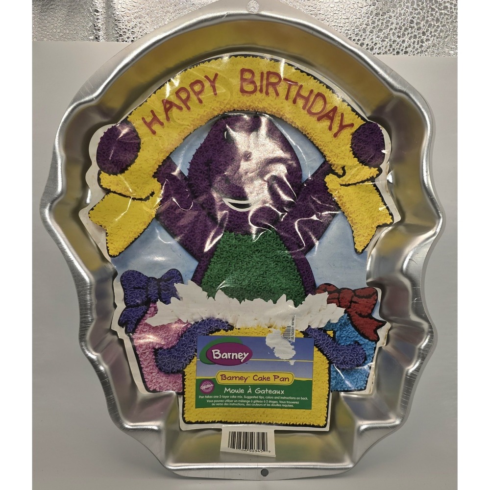 Vintage Barney The Dinosaur Cake Pan 1998 -763/A4